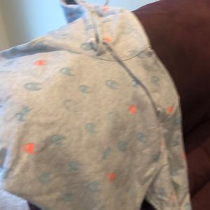 Champion crop top hoodie-